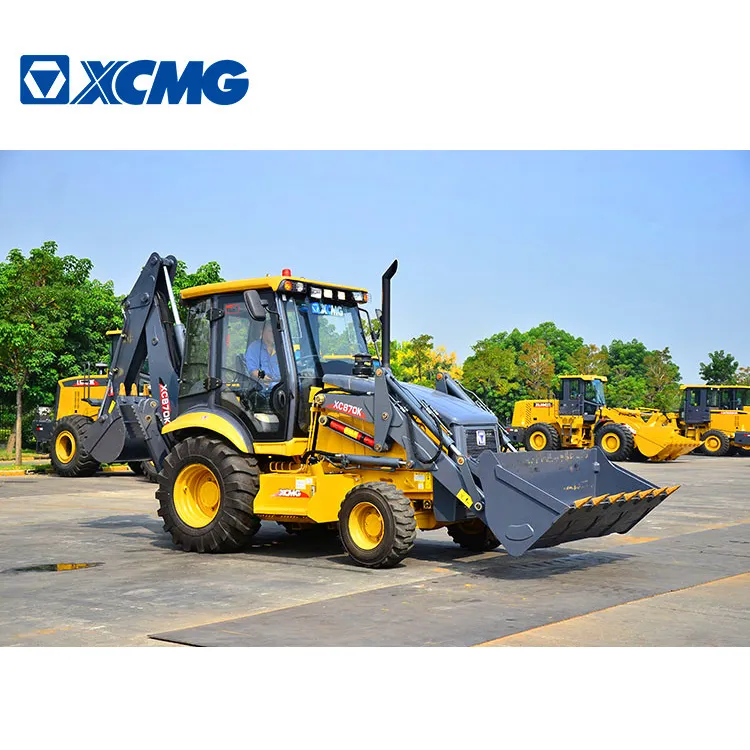 XCMG Official 2 ton mini payloader with backhoe loader XC870K